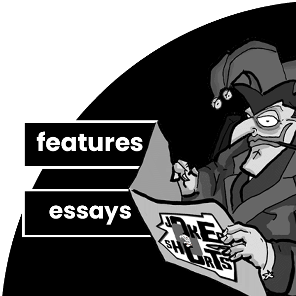An advert for Jokerside featuring pop culture long reads, opinion and features.